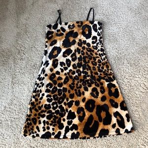 Leopard fitted dress